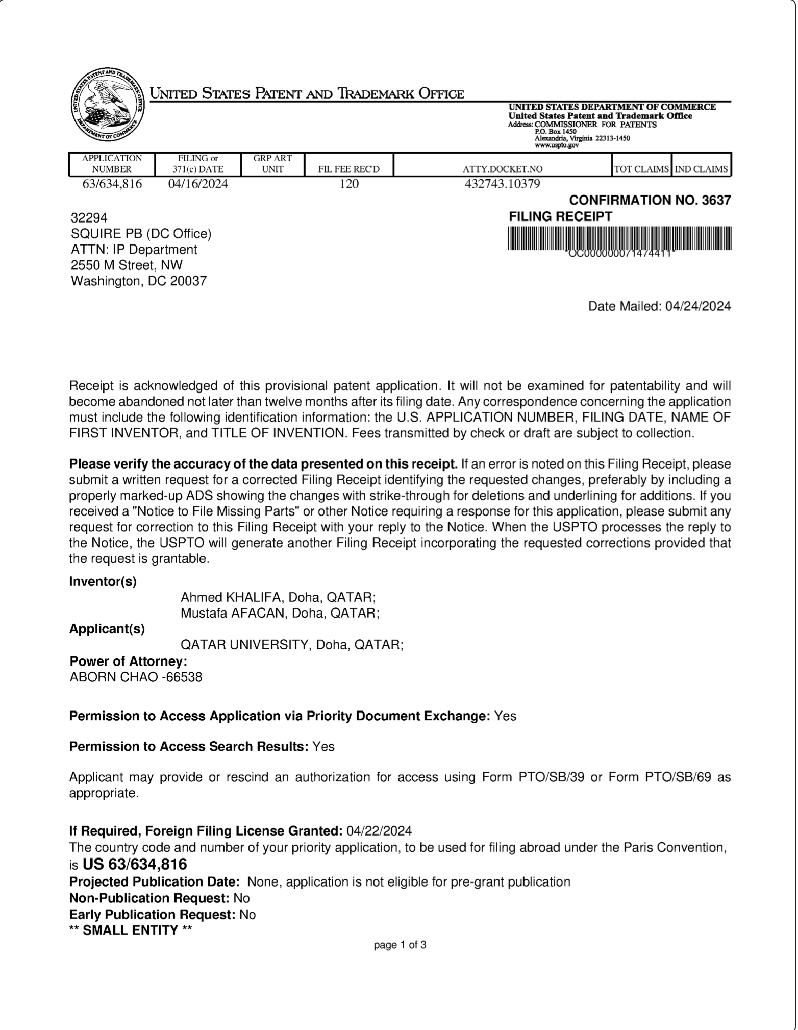 Patent: Adaptive Auction Mechanism